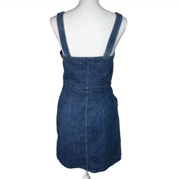 Express Denim Button Down Mini Dress - Picture 5 of 8